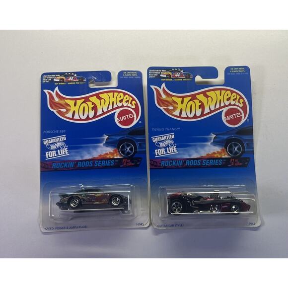 2 Hot Wheels 1996 Rockin' Rods Series #569 Guitar Car & #572 Speed‎ Power - Picture 1 of 4